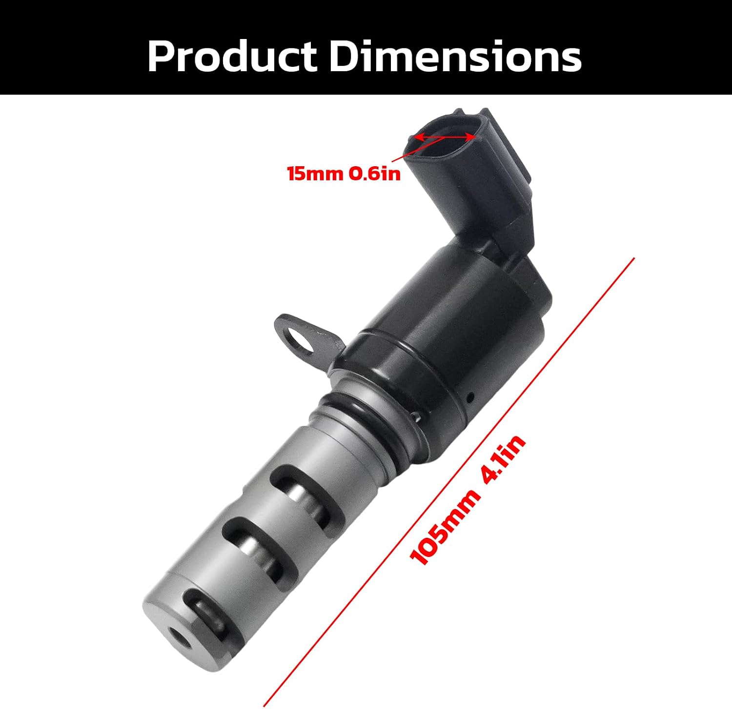 243752G100 VVT Solenoid, Replacement for Hyundai Sonata 2008-2012, Replacement for Kia Forte 2010-2011, Replaces 243752G200, 2435525000, 243552G000