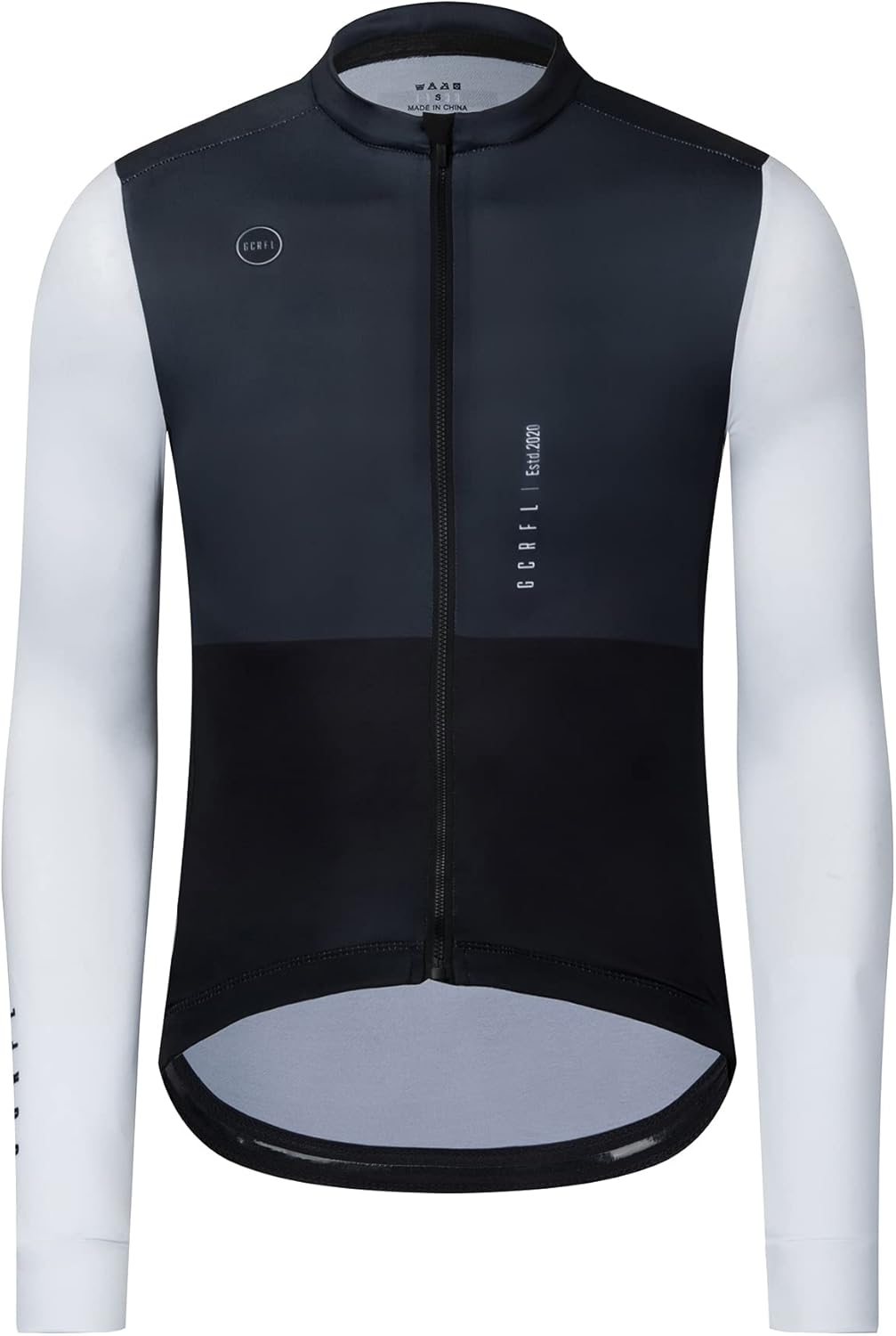 GCRFL Men's Cycling Jersey Long Sleeves Road Bike Jersey Shirt Cycling Tops, Zipper Pocket Lightweight PRO Race Fit UPF 50+