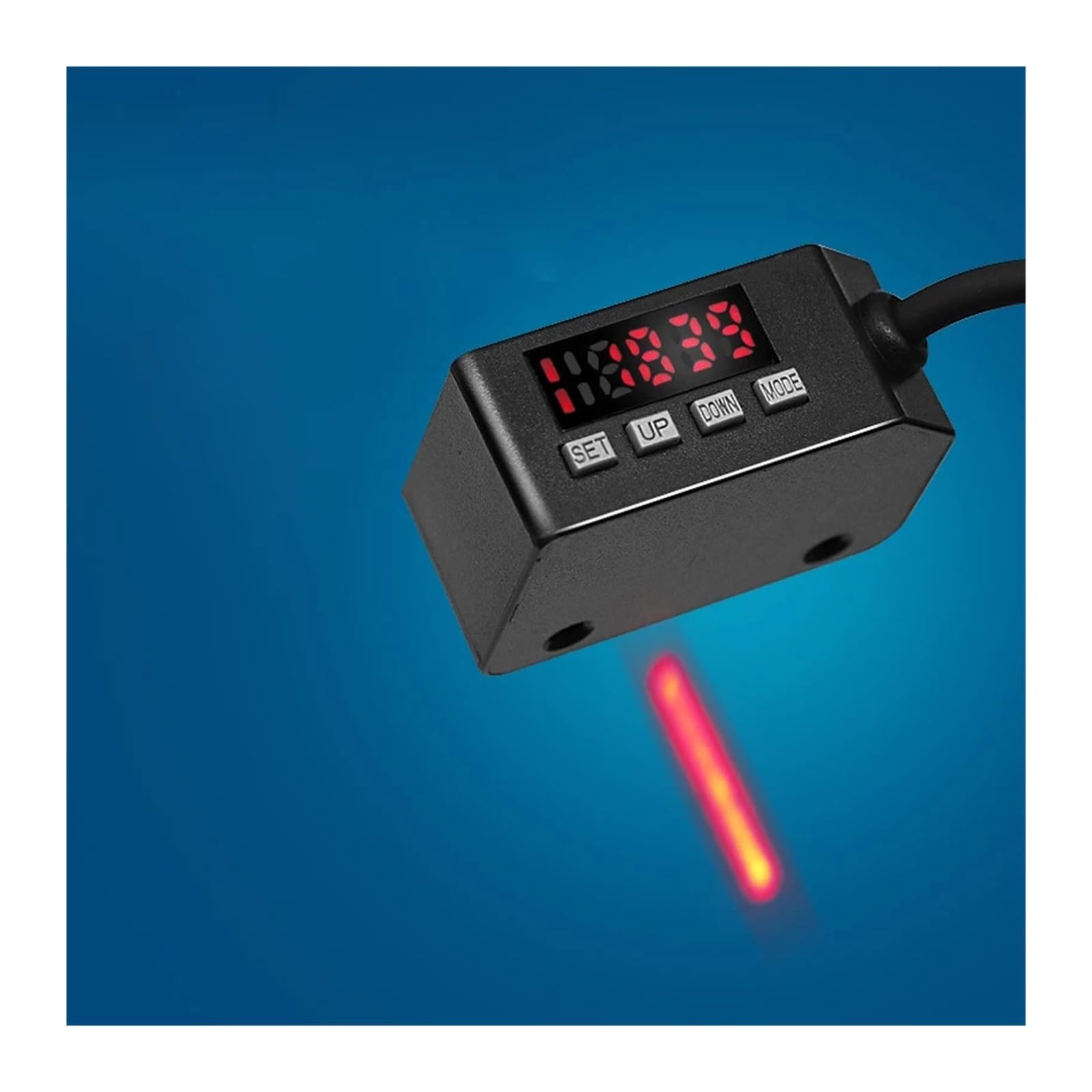 Fotoelektryczny czujnik przełącznika BGS-100TXS podwójny cyfrowy wyświetlacz bar czujnik punktowy wykrywanie odległości 100 mm
