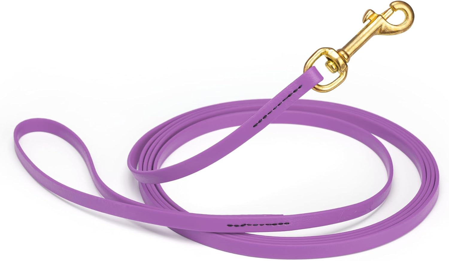 Viper Biothane K9 Working Dog Leash Waterproof Lead for Tracking Training Schutzhund Odor-Proof Long Line with Solid Brass Snap for Puppy Medium and Large Dogs, 10ft Amethyst Purple