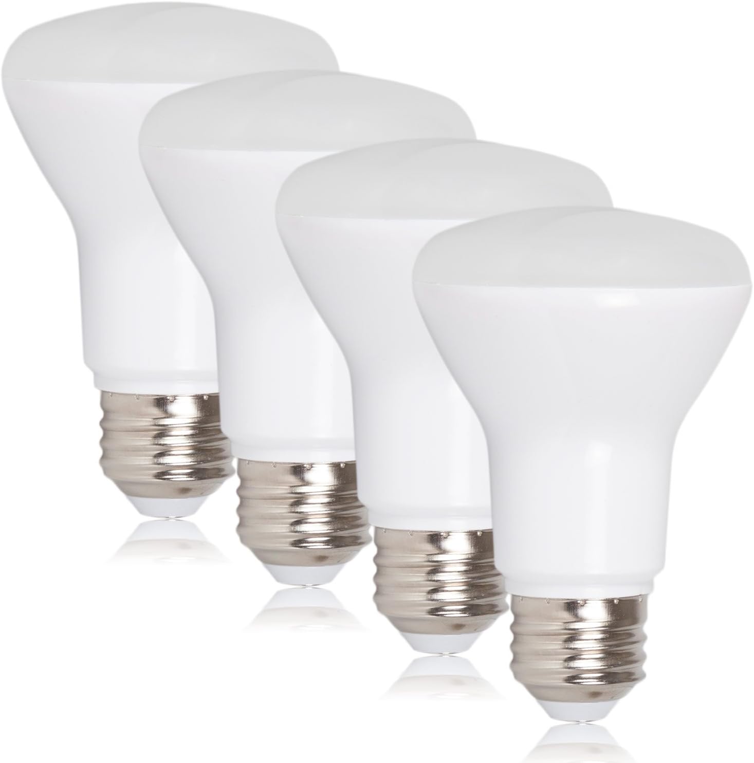 Maxxima LED BR20 Bulbs - 50 Watt Equivalent Dimmable 7 Watt Warm White 3000K R20 Light Bulb 600 Lumens, Featuring an E26 Base, Ideal for Track or Recessed Lighting - 4 Pack
