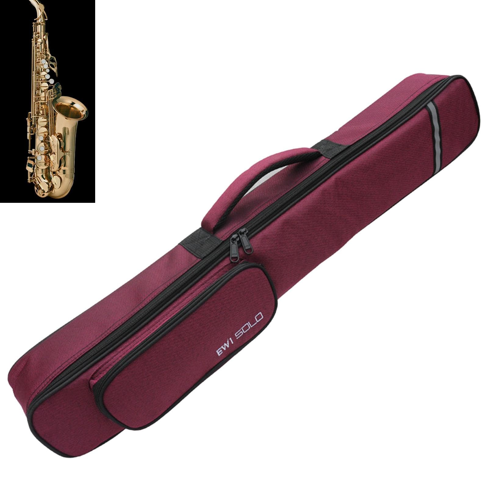 Funda Protectora para Saxofón Soprano, Resistente Al Agua Y Ligera, Vino rojo