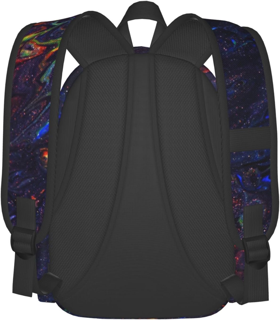 Lightweight Hiking Daypacks Large-Capacity Backpack With Full Print, Adjustable Shoulder Straps, Black6
