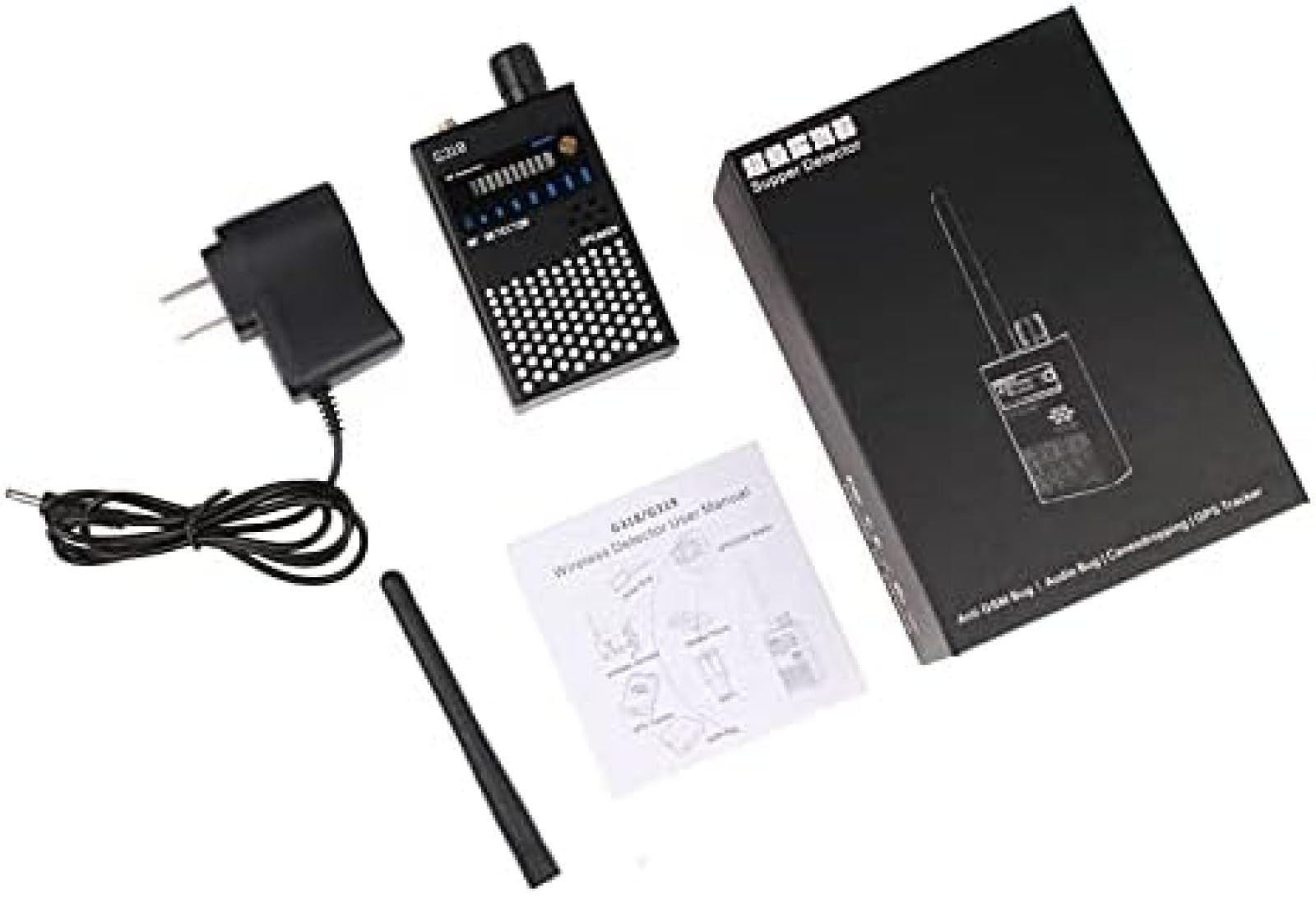 Detektor GPS G318 Bezprzewodowy Wykrywacz Błędów Sygnał Wykrywacz Błędów Szpiegowskich Lokalizator Lokalizacji GPS Tracker Skaner Częstotliwości Przeciwdziałanie Podsłuchom Detektor Samochodów,Pic