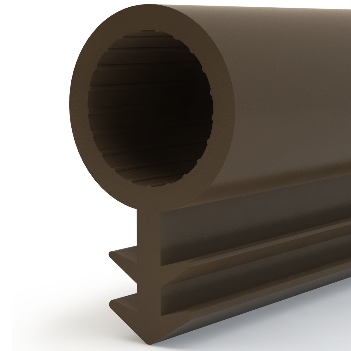 STEIGNER Guarnizione per Porta Finestra STD03 5 m 8 mm Marrone Guarnizione in Gomma Profilo per porte e finestre in Legno PVC Alluminio