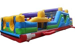 40 Ft High-Traffic Obstacle Course Bounce House