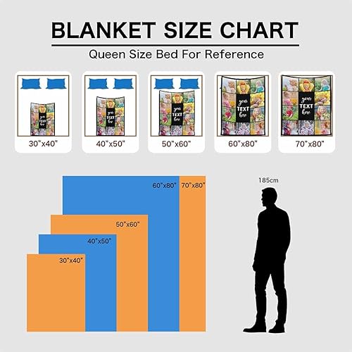 Miniatura 6 de Manta personalizada con texto fotográfico, manta personalizada para regalo, collage de 1 a 10 fotos, manta personalizada para hermana, amiga, madre,