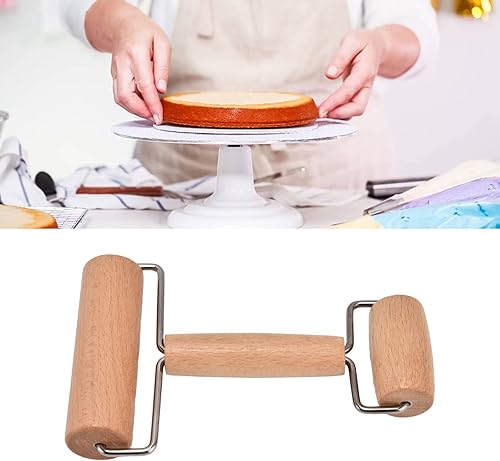 Miniatura 3 de Rodillo de masa, tecnología de revestimiento de rodillos de pizza, agarre cómodo para panadería para el hogar y la cocina