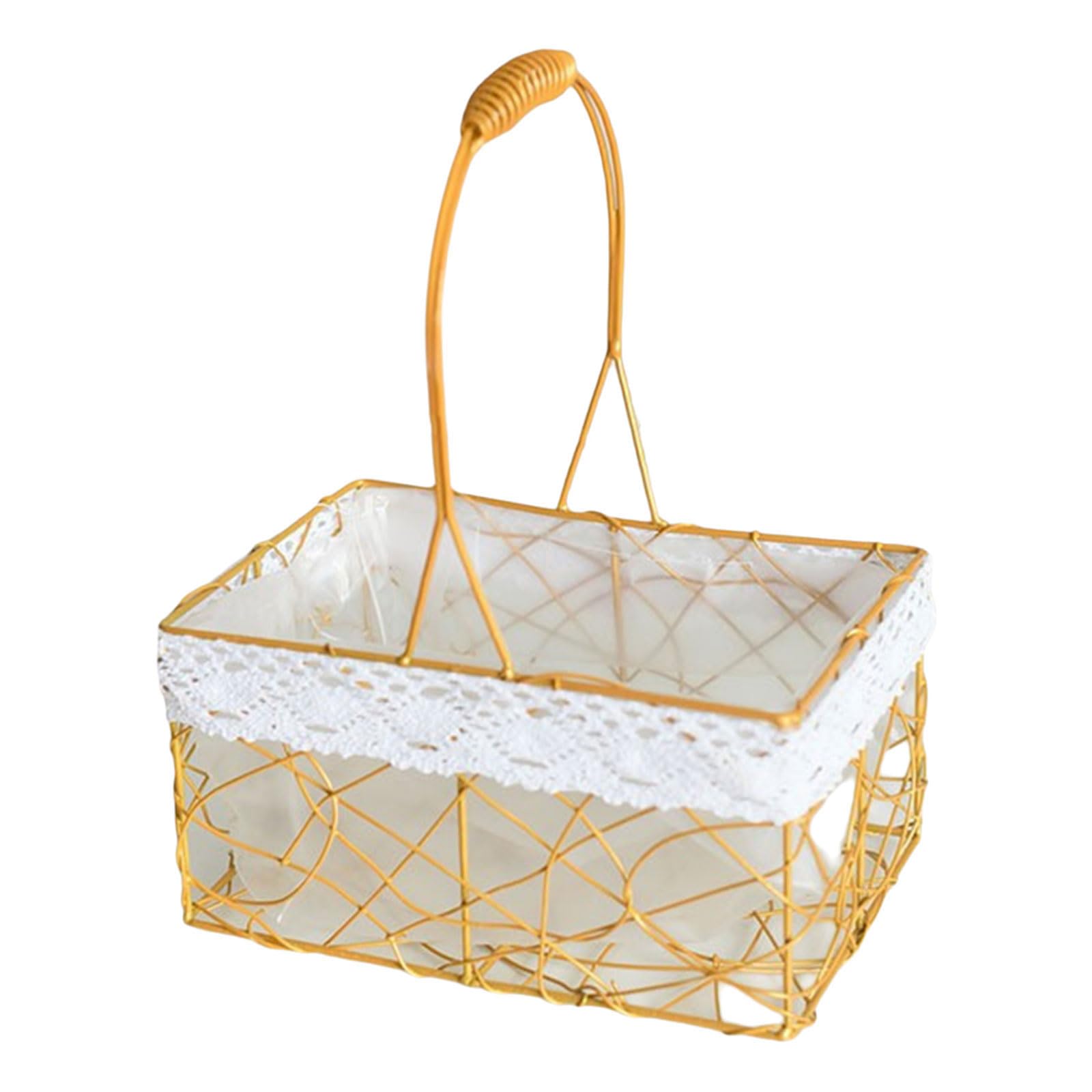 Tsophreniq Spacious and Functional Woven Storage Basket Stable Woven Storage Container Handheld Organization Bag for Home and Car Sturdy Handwoven Organizers