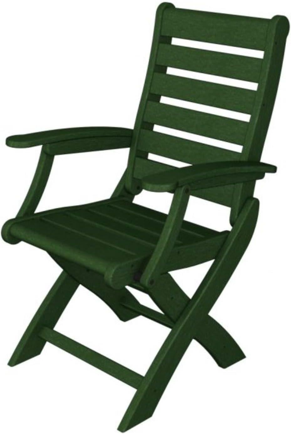 Amazon.com: Eco-Friendly Furnishings Recycled Signature Oceanic Outdoor Folding Dining Chair ...