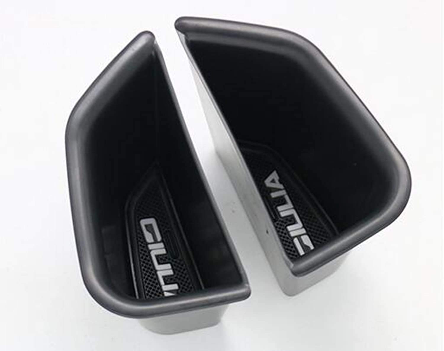Boîte De Rangement Poignée Porte Pour Alfa Romeo Giulia 2017-2020 - 2 Pièces, ABS Noir, Pour Téléphone, Clés, Cartes - 2