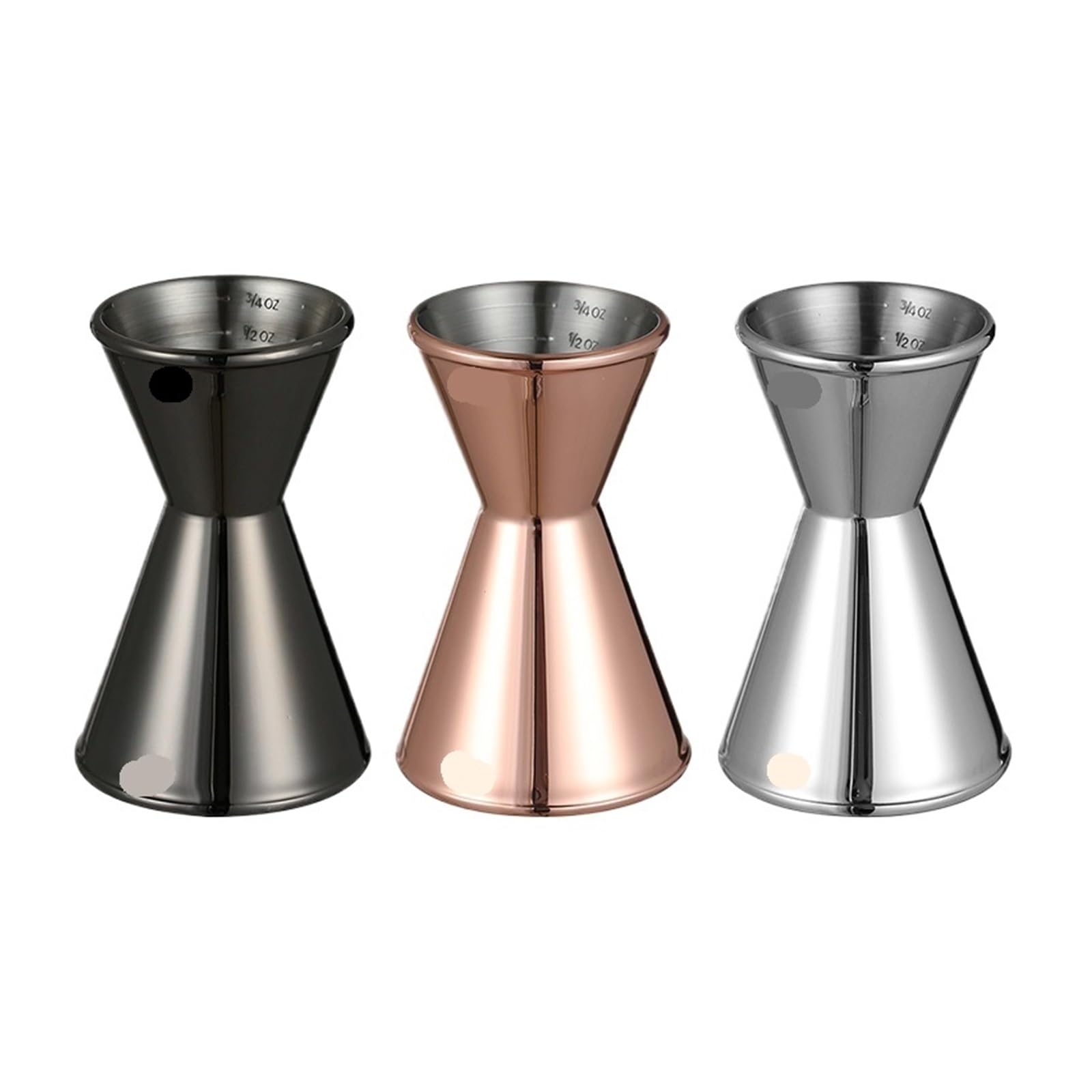 Outil de tasse à mesurer double barre Jigger cocktail(CK Gunmetal Black)