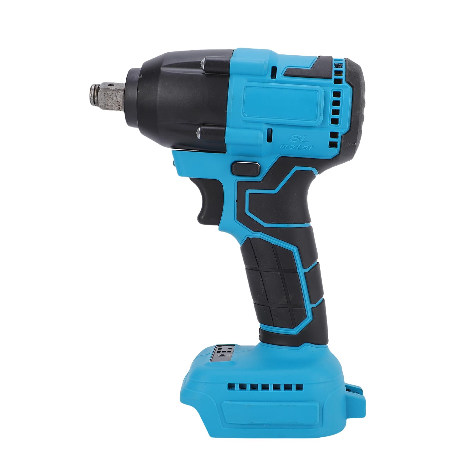 Potente Juego de Llaves de Impacto 21 V, Diseño Liviano para Mantenimiento Cortacésped, Llave Impacto 400 Nm con Enchufes y Baterías (2 baterías y 1 cargador Enchufe europeo 100-240V~)