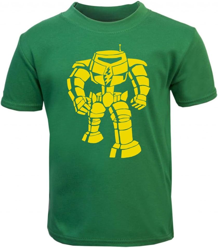 BIG BANG THEORY MANBOT T shirt Bazinga Sheldon Cooper FUNNY TV Show robot Children KIDS T-shirt (2 - 3 Years, Emerald Green)