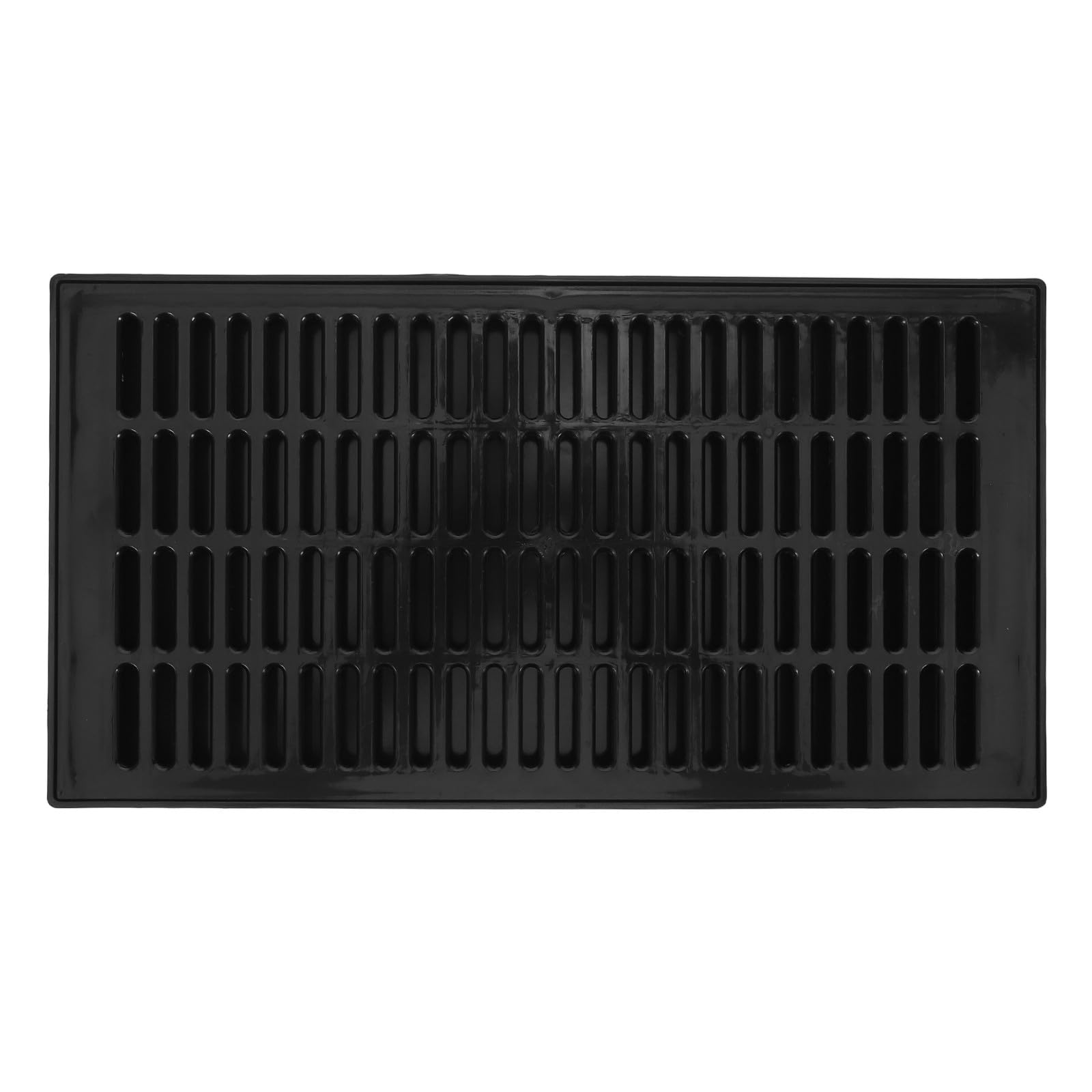 Bac Récupérateur de Gouttes Construction Robuste et Résistante en Plastique Noir Forme Rectangulaire Moderne pour Tireuse à Bière Accessoire pour Bar à Domicile