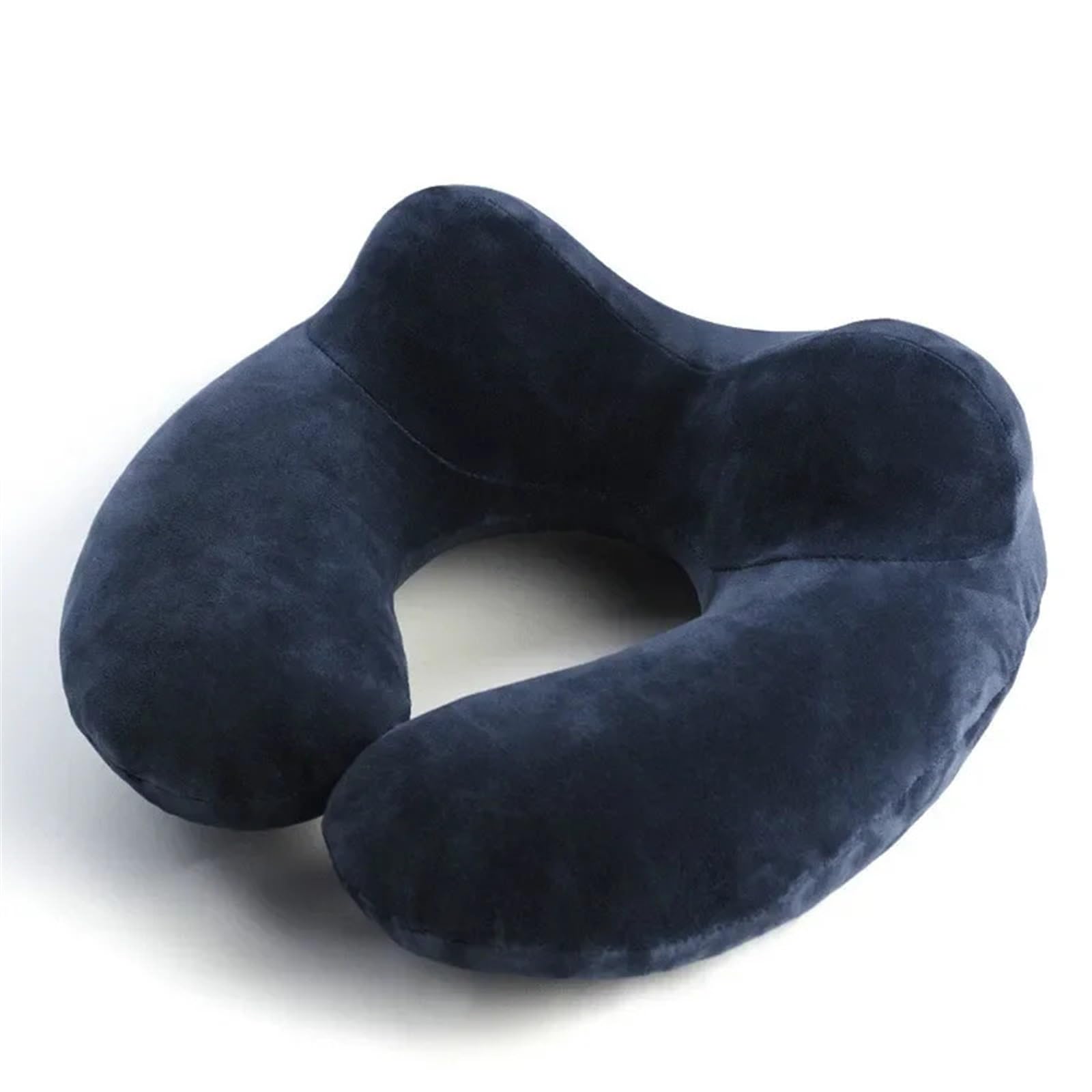 YShiuoL Neck Pillow U-Shape Travel Pillow for Airplane Inflatable Neck Accessories Comfortable Pillows for Sleep Home Textile(DeepBlue)