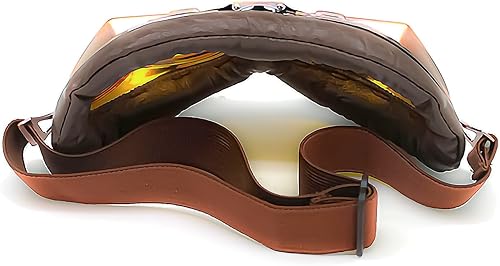 Miniatura 9 de Anteojos de seguridad para motociclismo, motonetas, medio casco clásico para Vespa, estilo aviador, plegable con lentes transparentes