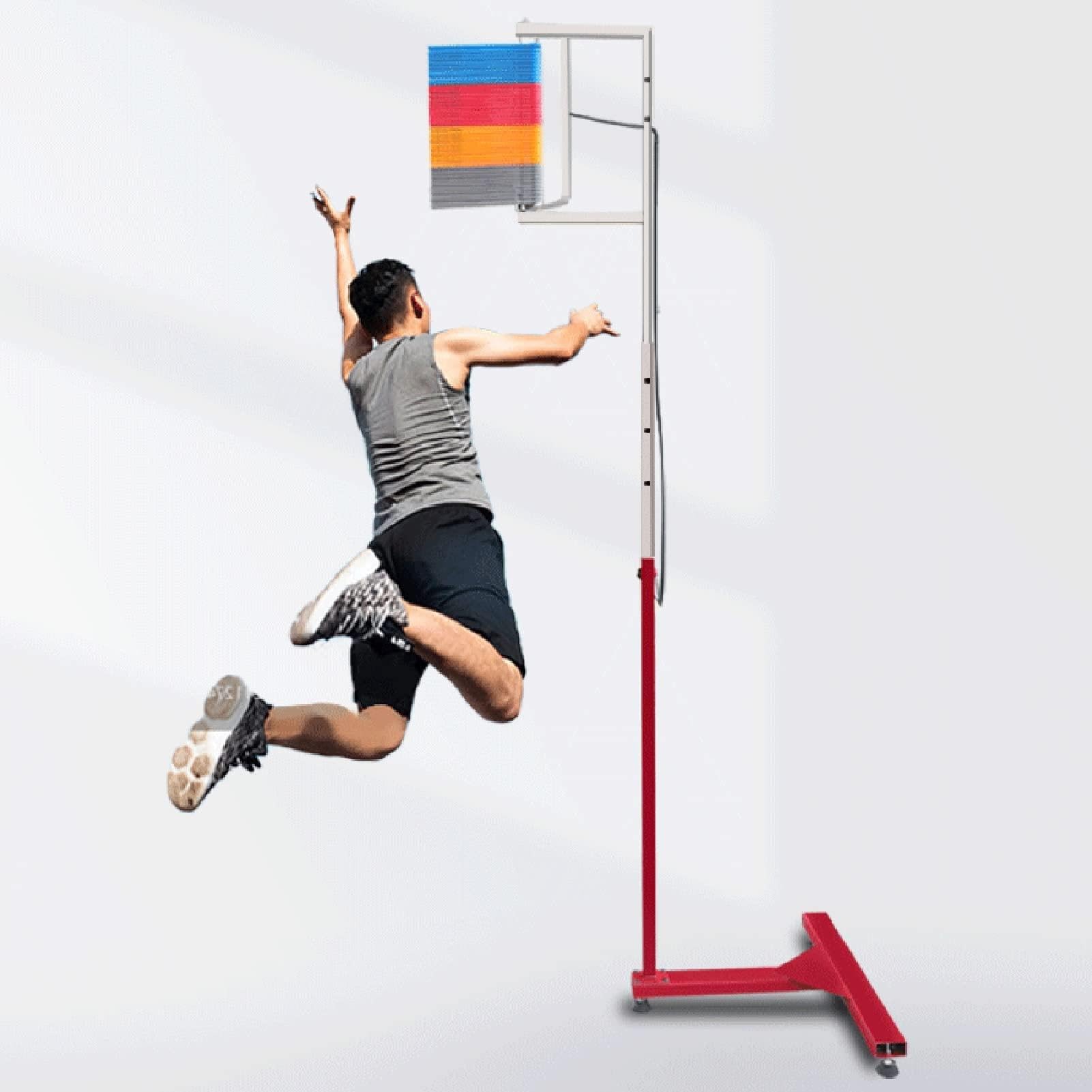 Vertikaler Sprungtester Professionelle Vertikale Sprungmessung, Sport Vertikaler Hochsprung Tester, Springvermögen Tester Mit Kordelzug, Für Sprungtests Kinder Jugendliche Und Erwachsene,1.4-2.8m