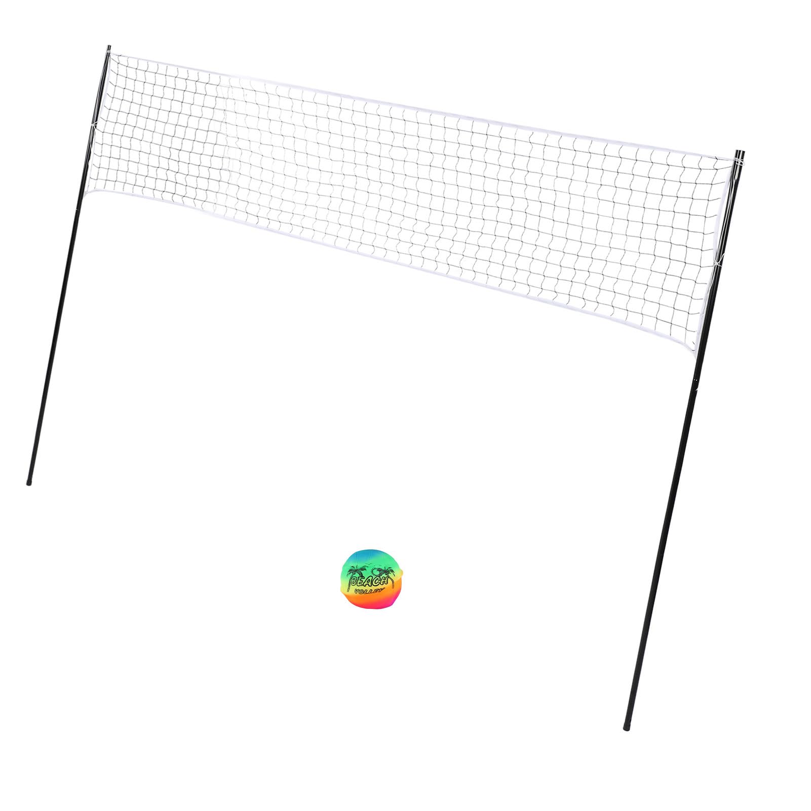 Jectse Set Volley Portatile, Completo con Rete per Spiaggia Outdoor