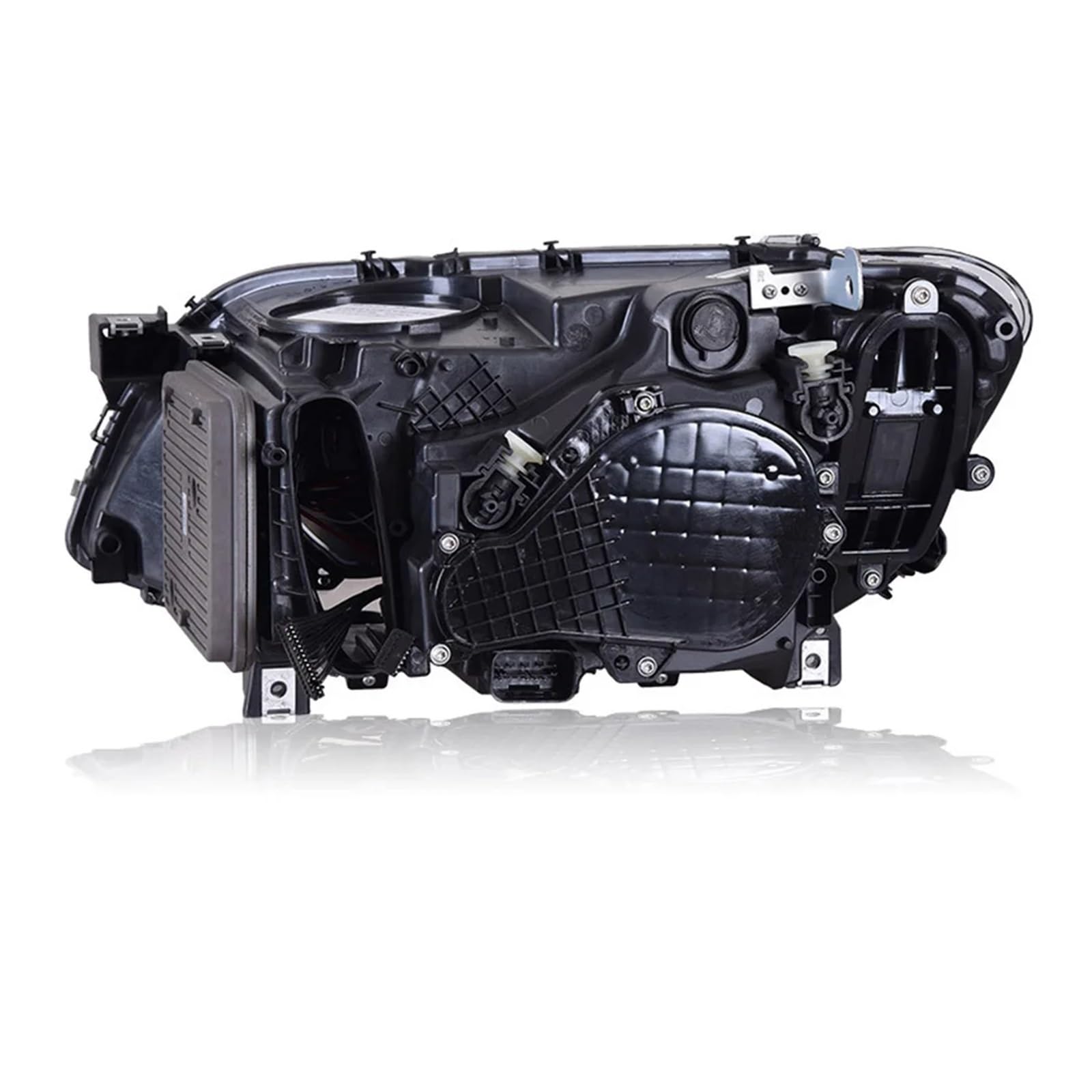 2 fari Anteriori per BMW Serie 7 2009-2015 F01 F02, fari Anteriori modificati con luci diurne a LED e indicatori di direzione, Accessori Completi (- Anno/2 Pezzi)
