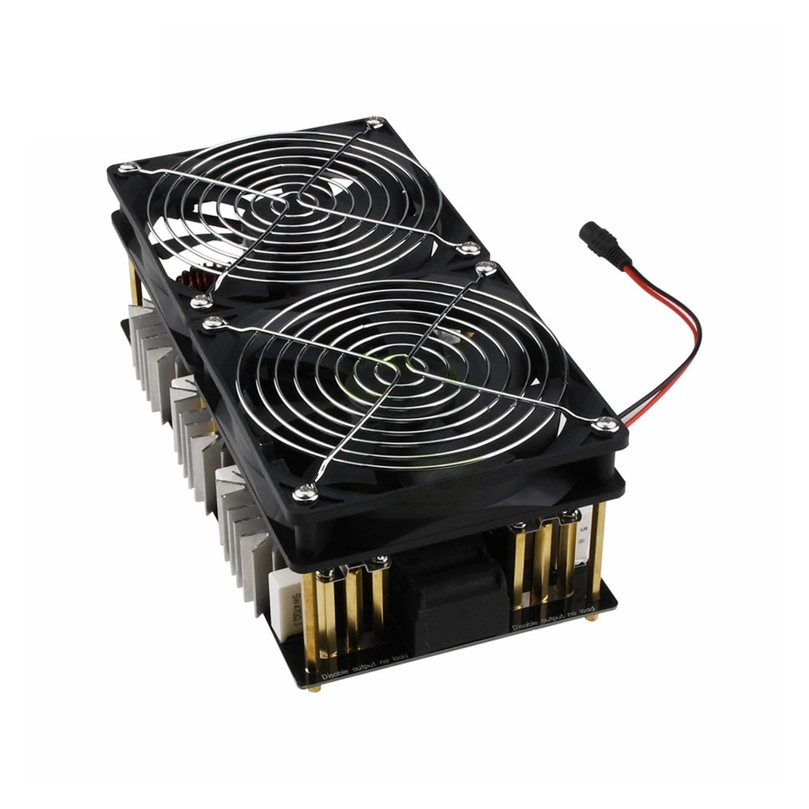 Nagrzewnica indukcyjna, 2500W DC12-48V ZVS nagrzewnica indukcyjna płytka PCB nagrzewnica indukcyjna z cewką podwójny zestaw zasilający wentylatora