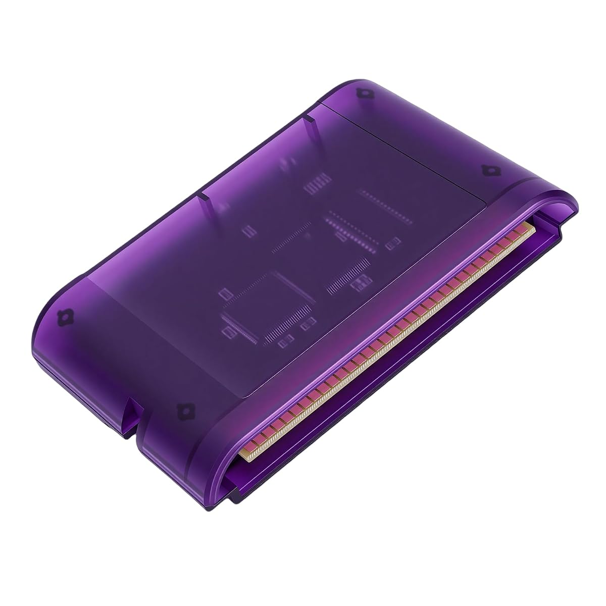 Generic Rozszerzenie Pamięci 4000 w 1 Karta do Gry Odpowiednia dla Konsoli MD1 MD2 CD X 32X z kartą Pamięci 8 GB dla Graczy Retro (Przezroczysty Fioletowy)