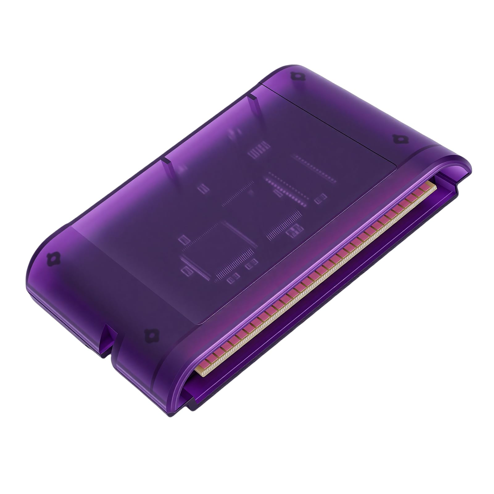 Generic Cartouche de Jeu Multifonctionnelle 4000-en-1, pour Console de Jeu MD2, avec Carte Mémoire de 8 Go, pour les Amateurs de Jeux (Violet transparent)