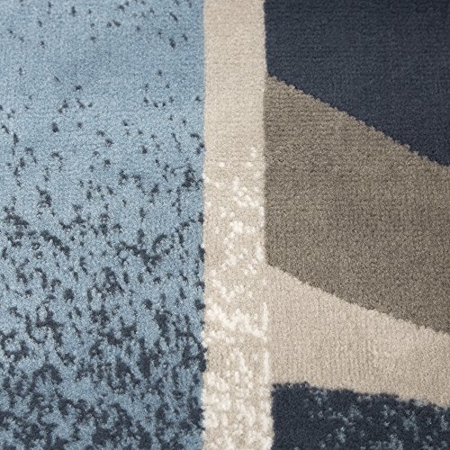 Home Dynamix Lyndhurst Rotana Modern Area Rug, Contemporary Blue/Gray/Ivory 5'2"X7'4" #TOP5
