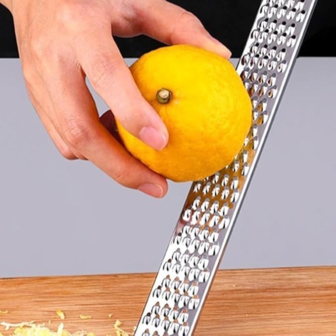 Rallador multiusos de acero inoxidable amarillo miniatura 6