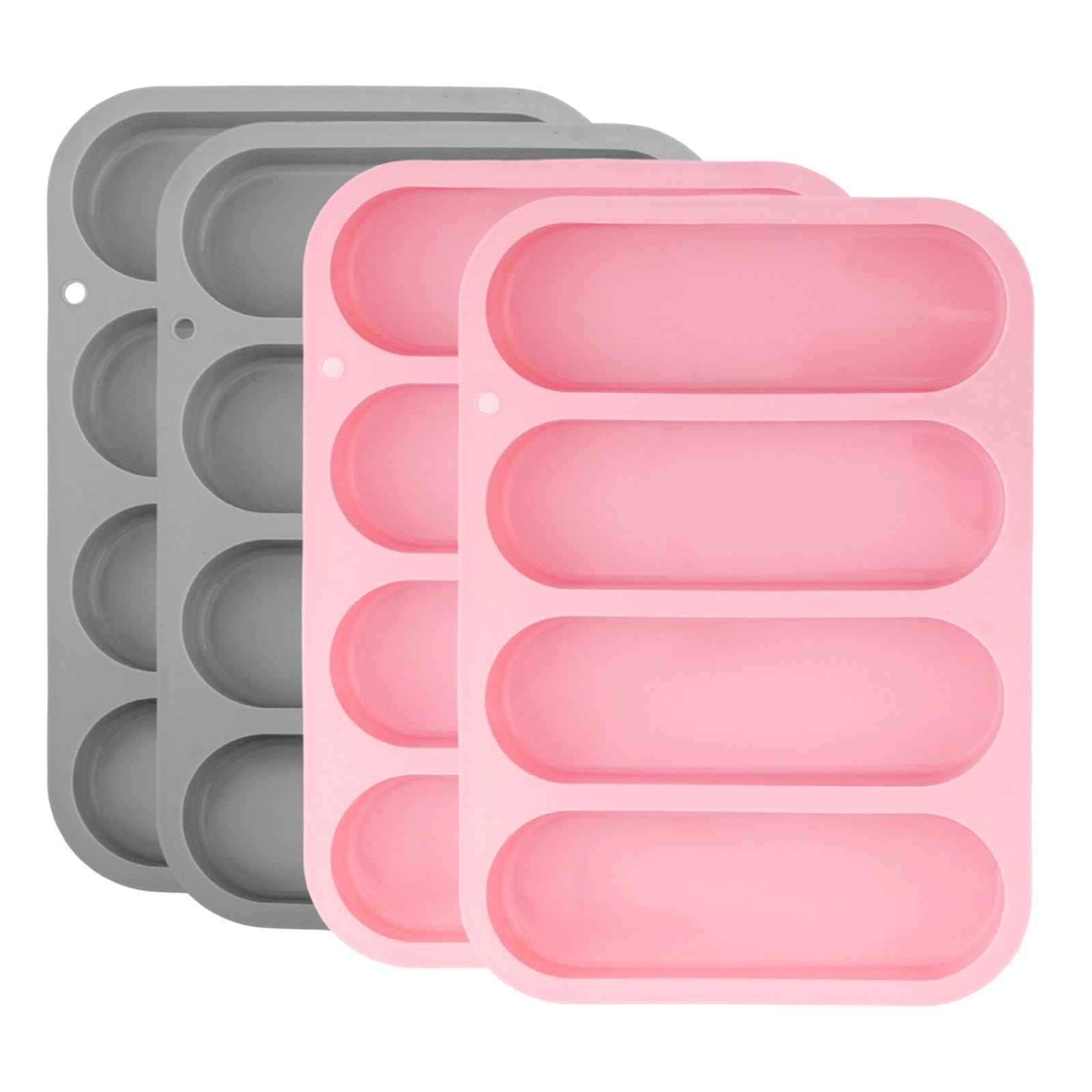 Moule à hot dog en silicone lot de 4 pour pains maison de 15cm