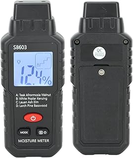 XHTLLO Wood Moisture Meter, ABS Moisture Tester, Pin-Type Water Leak Detector Damp Tester, Multifunction Wood Dampness Tester Meter, for Home Garden Yard