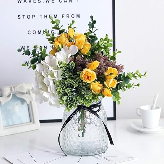Amazon 造花 バラ 薔薇 人工観葉植物 インテリア 花瓶付き アートフラワー 枯れない花 おしゃれ かわいい 母の日 プレゼント お祝い 店飾り 造花 オンライン通販