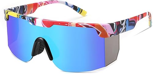 FEISEDY Gafas de sol Mujeres Hombres Deportes, 80s Visor Retro Neon Square Gafas de Sol, Sombras Miorred UV400 B0004 FEISEDY Gafas de sol Mujeres Hombres Deportes, 80s Visor Retro Neon Square Gafas de Sol, Sombras Miorred UV400 B0004