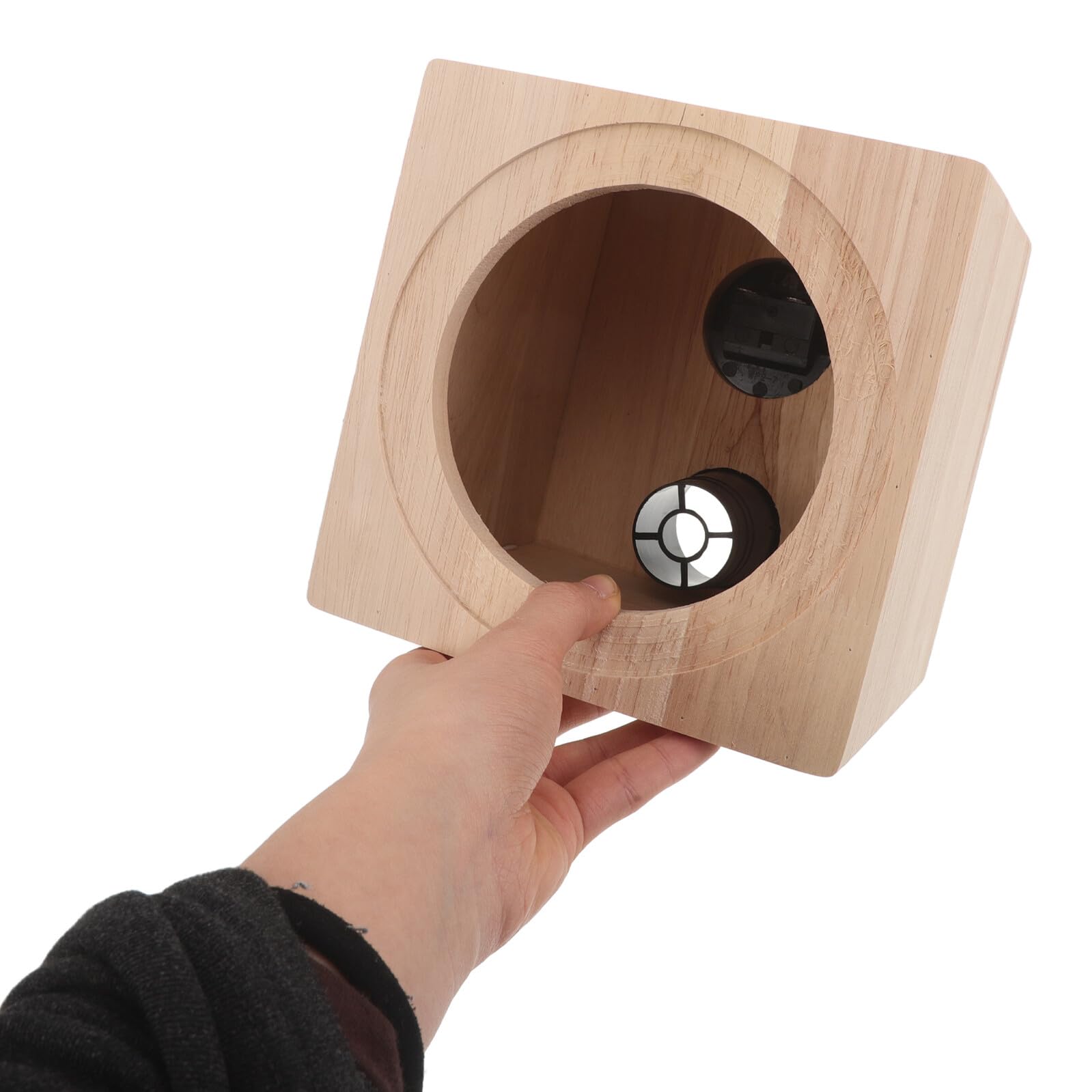 Cassa Subwoofer Veicolare 5 Pollici in Legno Beige per Audio | Box per Altoparlanti, Compatibile Subwoofer e Casse Audio, Uso in Auto o Casa