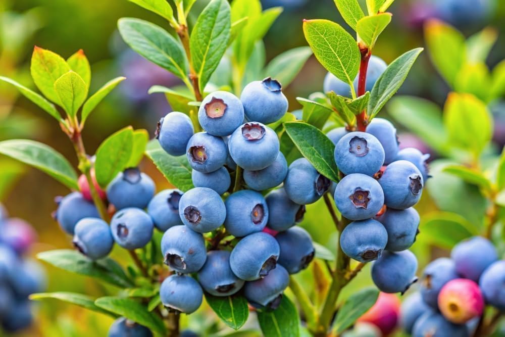 Live Berry Starter Plant Variety Pack - Complete Garden - 1 Year Seedlings of Each BlackBerry, Grape, Raspberry, and Blueberry. Plus 5 Rootstock Strawberries.
