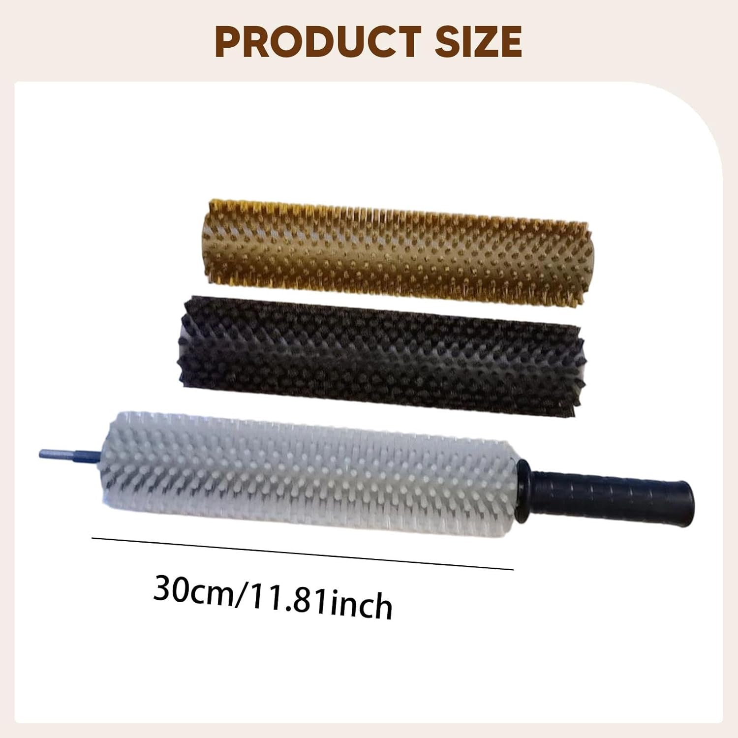 スキーブラシキット 電動スキーワックスローラーブラシセット 持ち運び簡単 プロ仕様の回転ブラシ 軸ハンドル付き