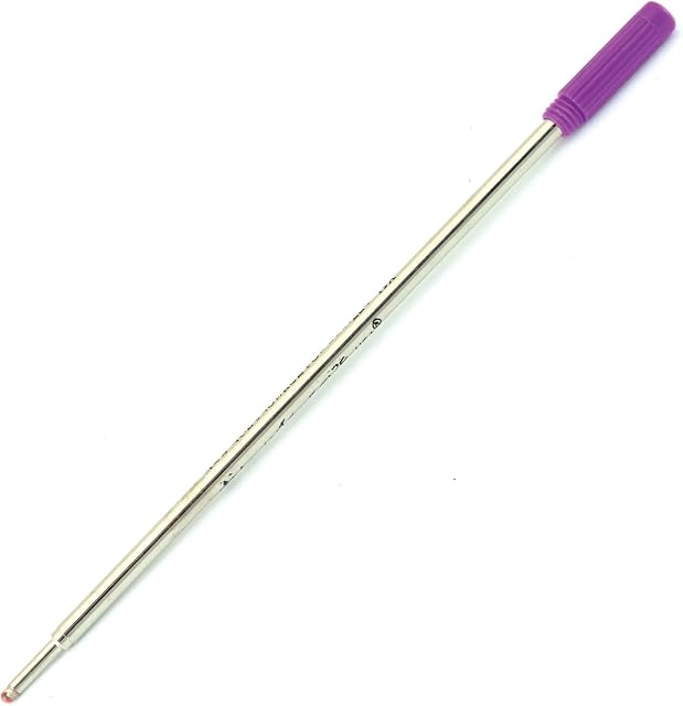 Monteverde Medium Ballpoint Soft Roll Refill for Cross Pens - Purple (Pack of 2)