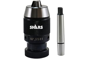 Shars 1/8“-5/8&quot; JT6 Heavy Duty Keyless Drill Chuck & MT2 Drill Chuck Arbor