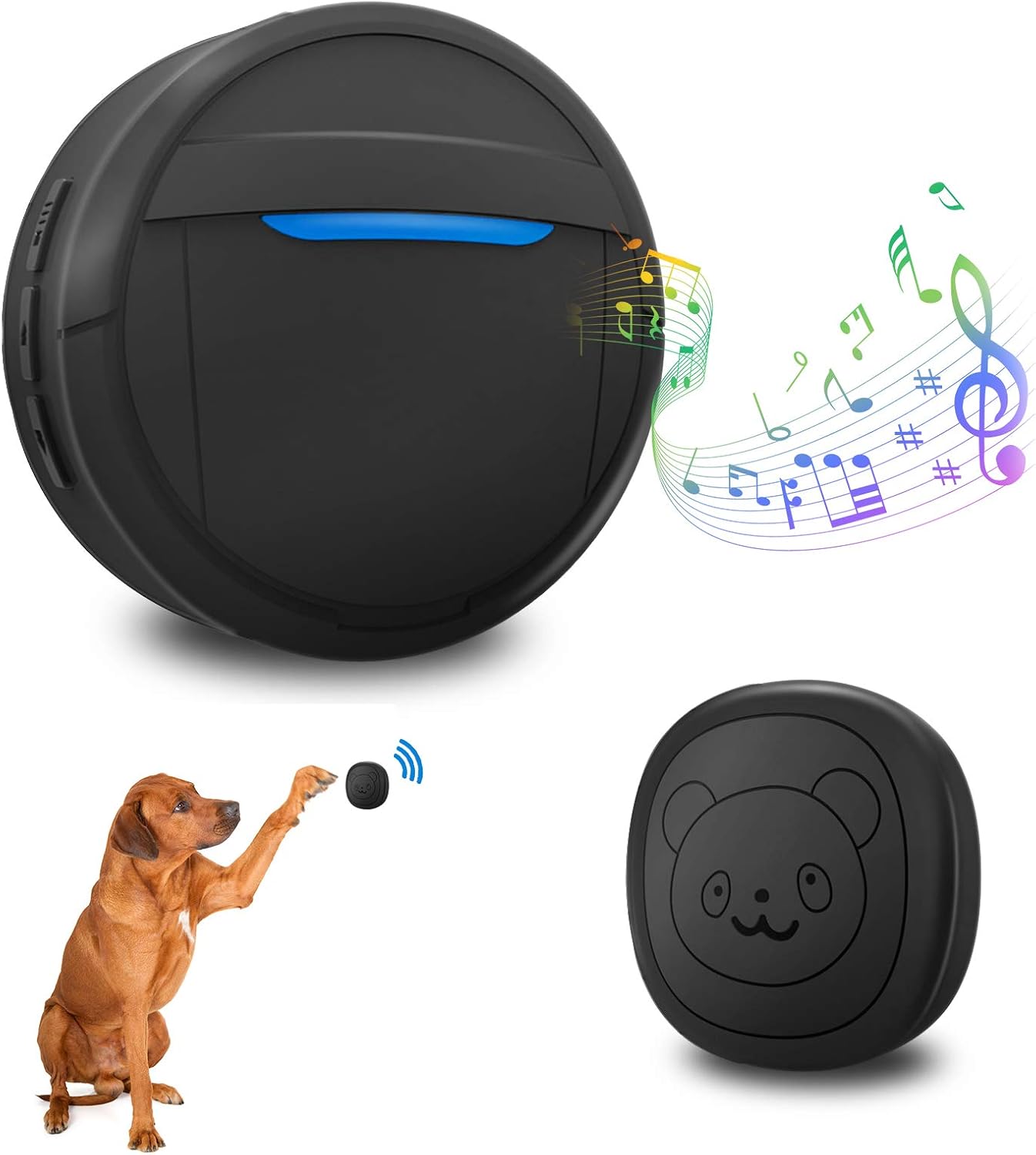 Hopeseily Dog Doorbell, Dog Bells for Potty Training Waterproof Touch Doorbell