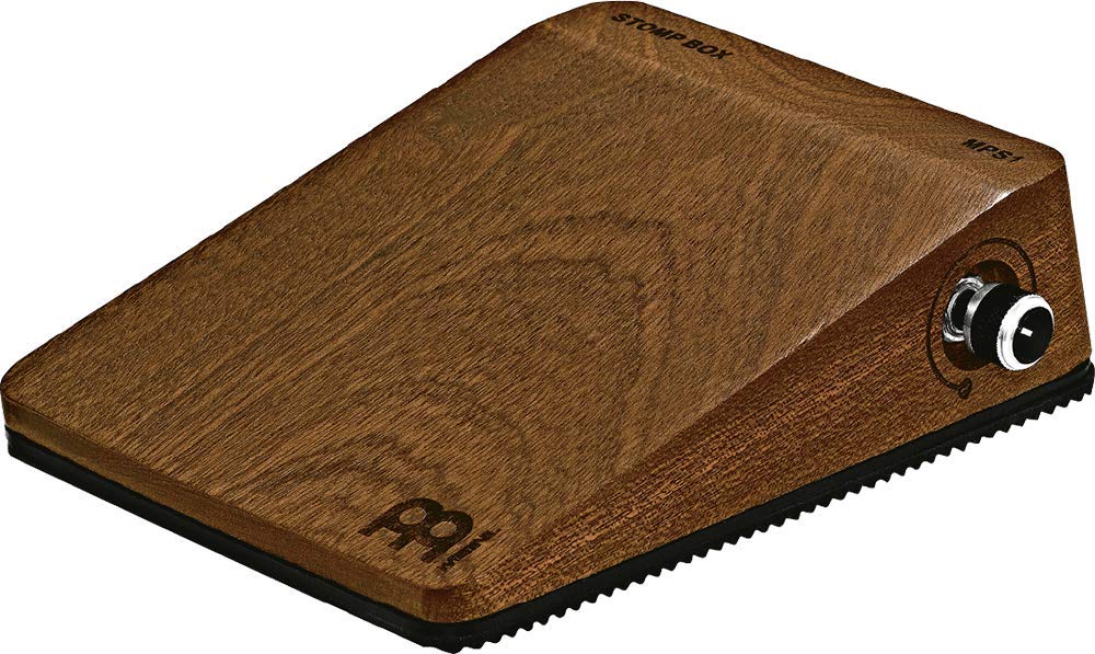Meinl Percussion Stomp Box Set - Stomp Box/Effektpedal mit Meinl Stop Box Mount, Fußmaschine und Beater - Perfekt für Singer/Songwriter und Multiinstrumentalisten - Mahagoni (MPS1-SET)
