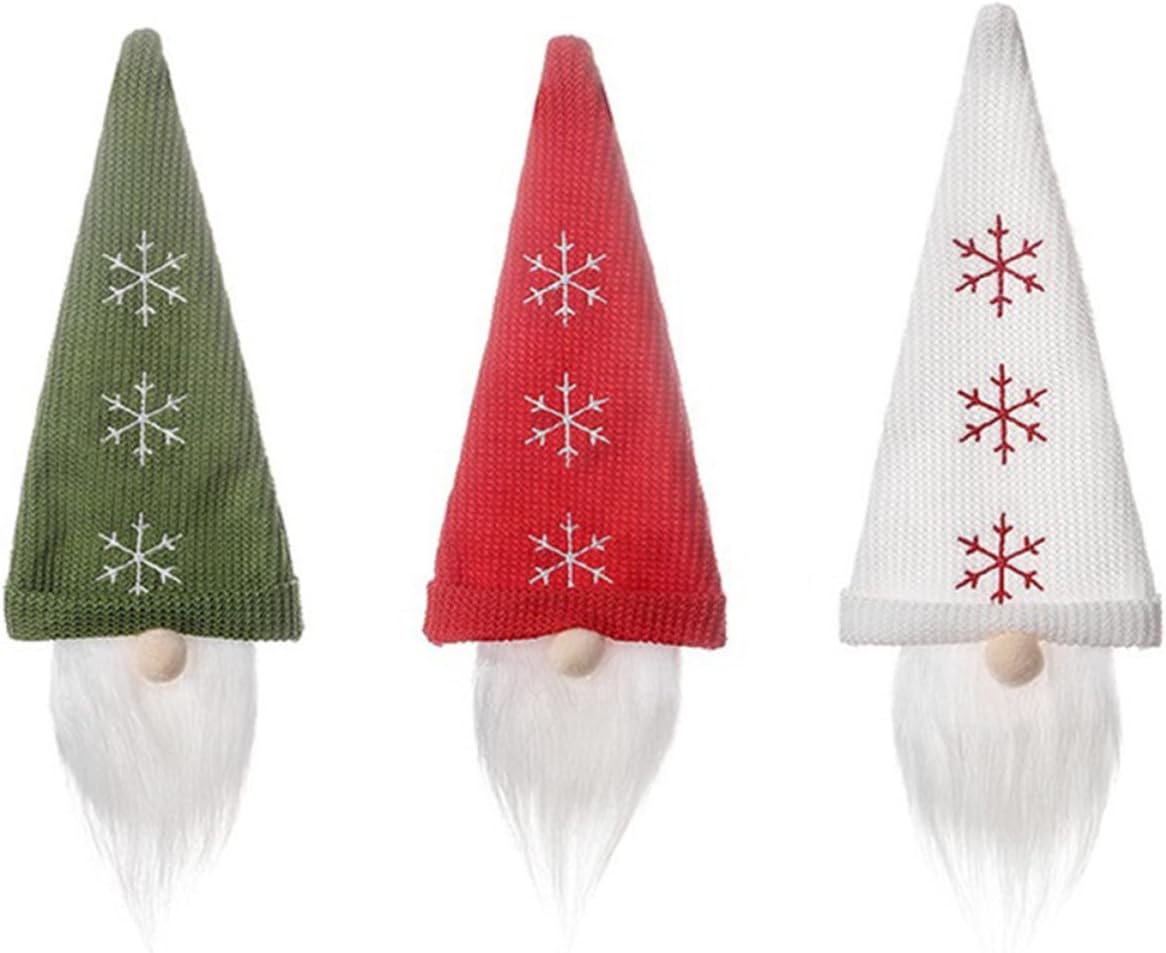 3pcs Gnome Wine Bottle Cover Plush Cloth Decorative
