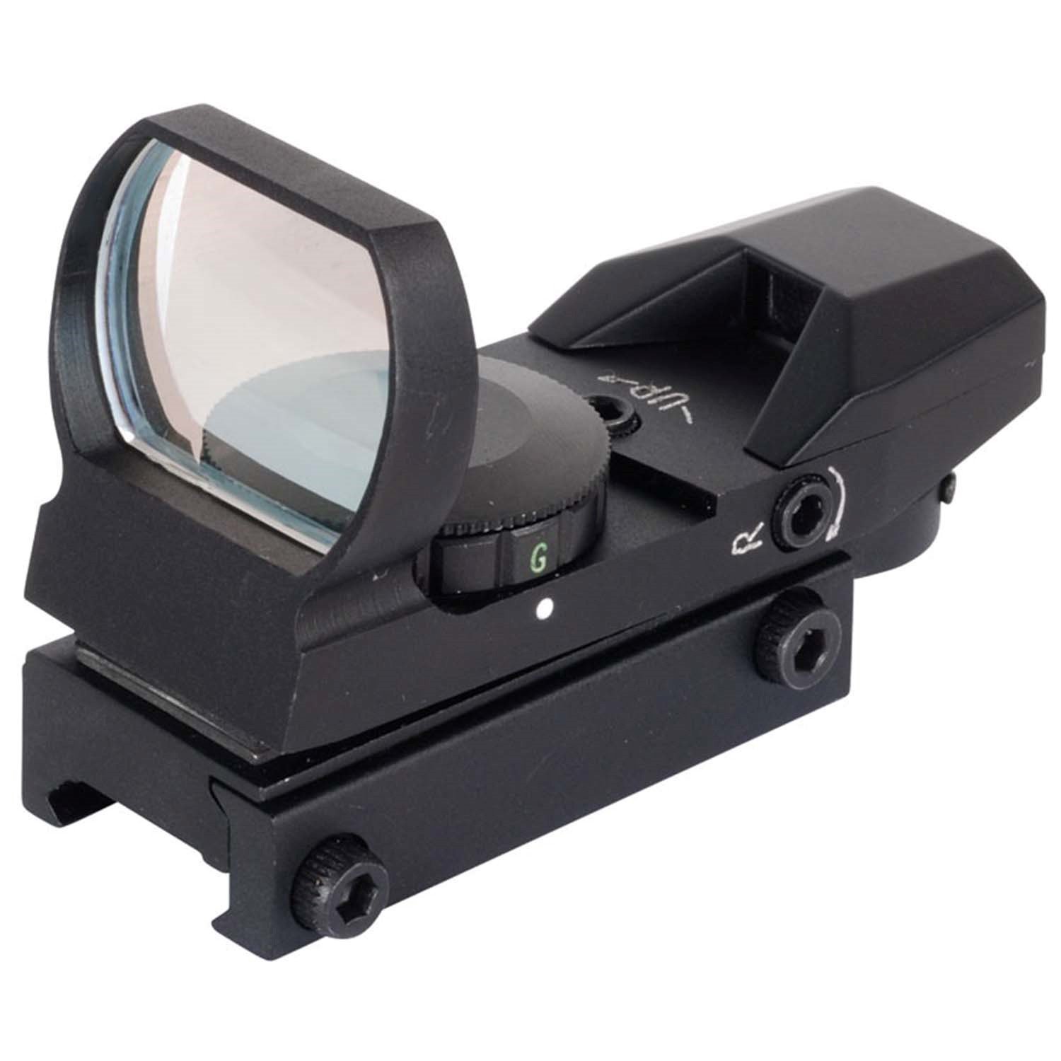NcSTAR Red Dot Sight TACTICAL RED DOT WITH 4 DIFFERENT RETICLES/BLACK