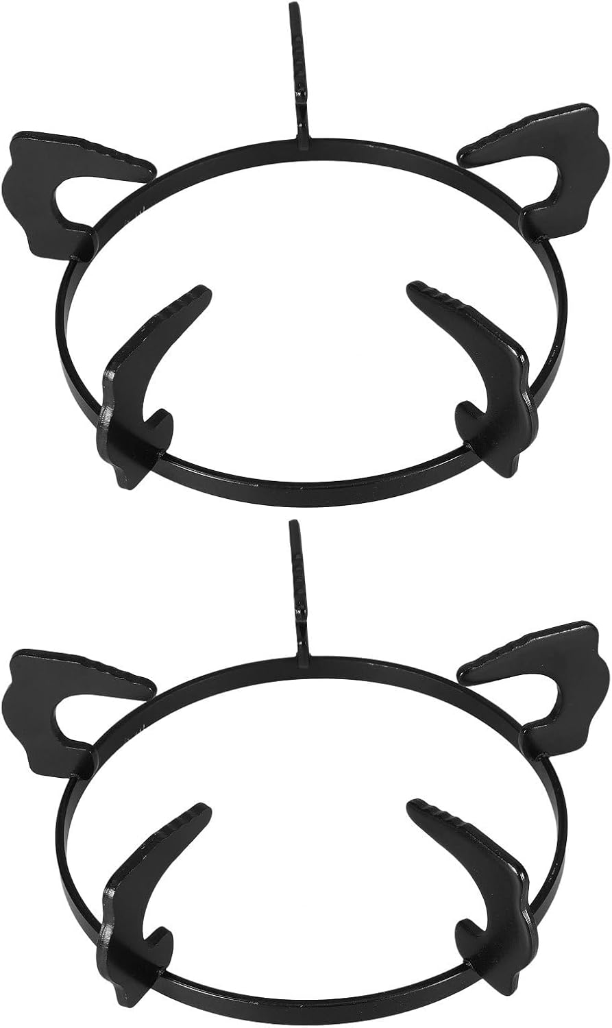 DOITOOL 2PCS Wok Ring Replacement: Gas Stove Burner Grates Cast Iron Stove Top Grates Universal Non Slip Range Base