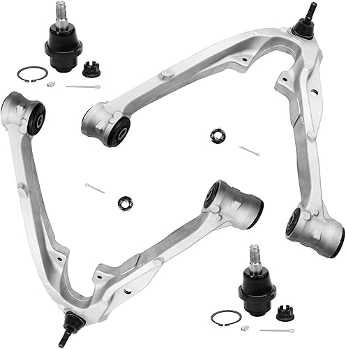 Miniatura 121 de Detroit Axle - Kit de 4 brazos de control delanteros para Chrysler 300 Dodge Challenger Charger Magnum, 2 brazos de control delantero inferiores con