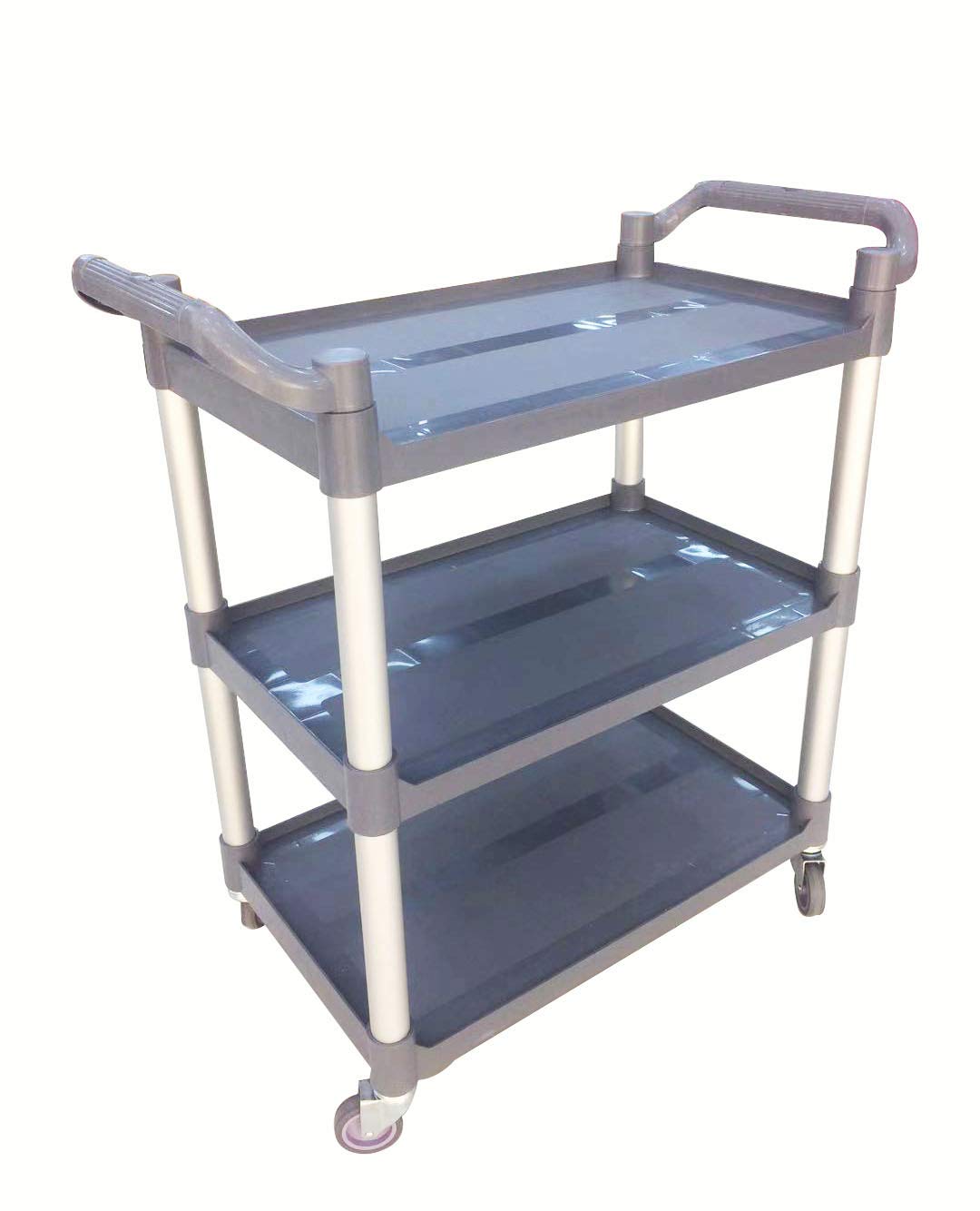 Service Trolley Utility Cart Storage Trolley on Wheels Solid Plastic