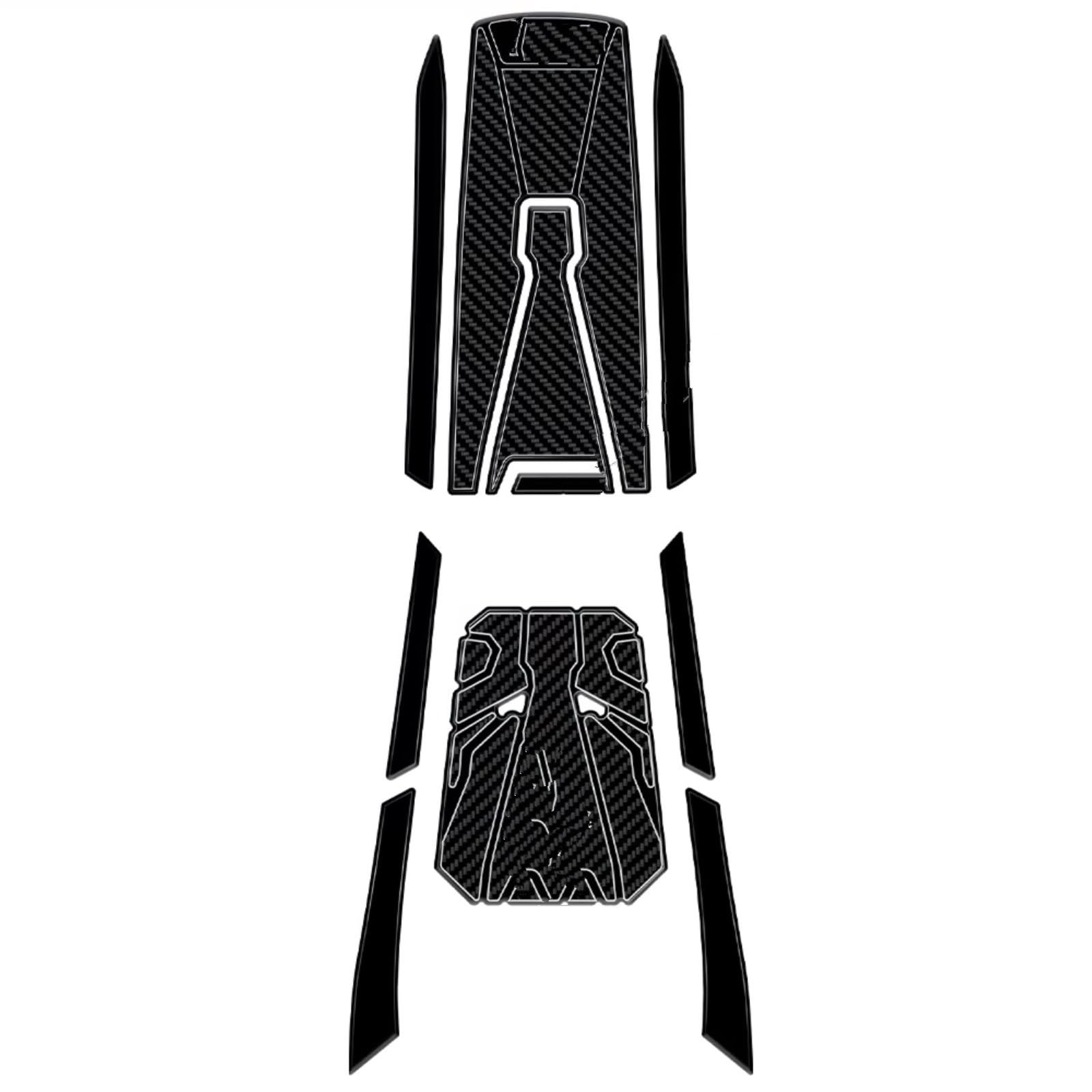 Compatibile Con ADV350 2022 2023 2024 2025 Carbon Look 3D Gel Moto Rilievo Del Serbatoio Del Carburante Protector Decal Impermeabile Antiscivolo Serbatoio(Fuel tank kit)