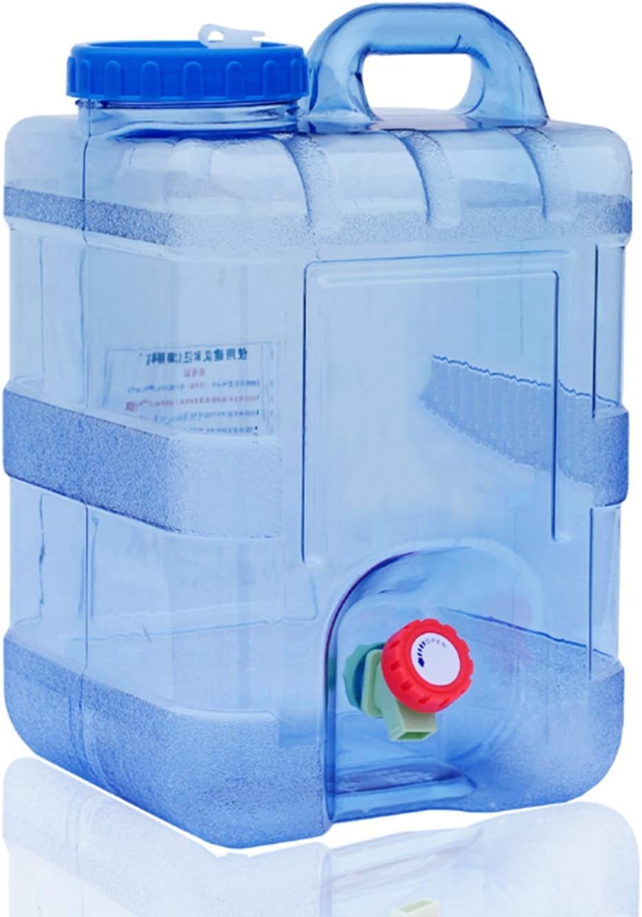 Water Storage Containers-Water Tank Water Storage Tank|Plastic Water Tank|Portable 10L15L20L Optional|Indoor And Outdoor (Color : Blue, Size : 10L)