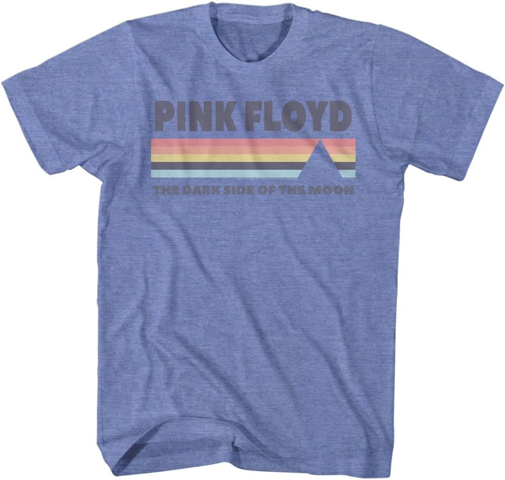 American ClassicsPink Floyd Men's DSOTM T-Shirt Light Blue Heather