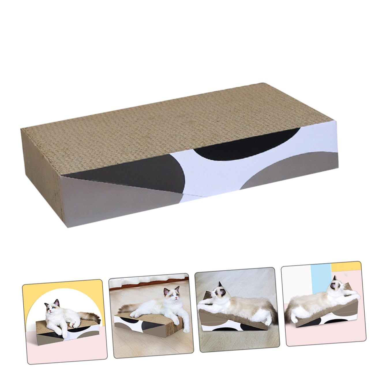 BESPORTBLE Rascador De Cartón para Gatos Triangular Plegable Almohadilla para Rascar Salas De Estar