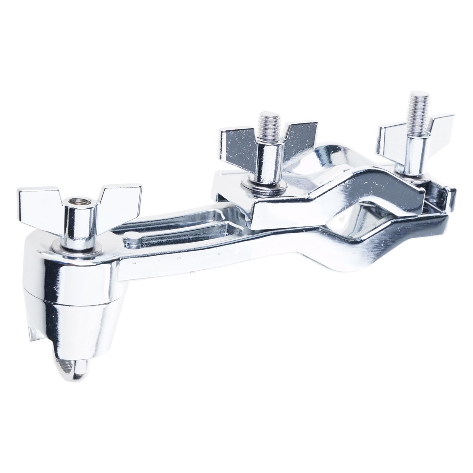 Junifeey E Drum Clamp Metal Cowbell Holder L-Rod Replacement Cowbell Mounting Bracket Clamp Drum Stand Connecting Bracket Percussion Accessory